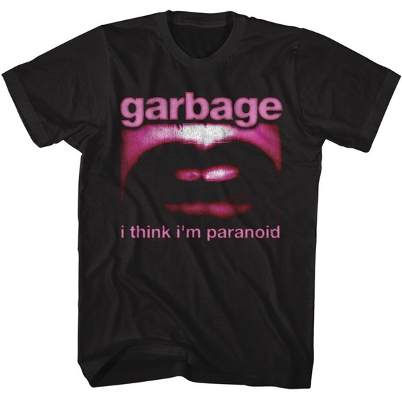 Other - Garbage Paranoid Mouth Black T-Shirt